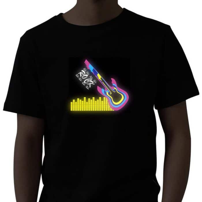 equalizer shirt with rock guitar design