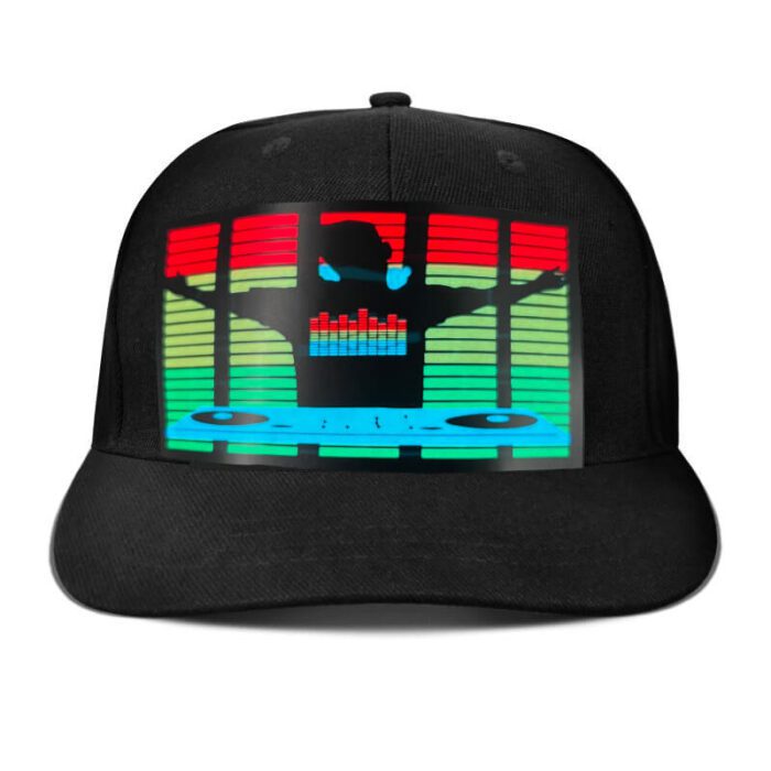 sound activated light up hat DJ design
