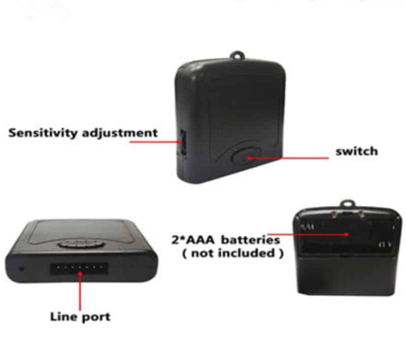 sound activated hat battery case parts