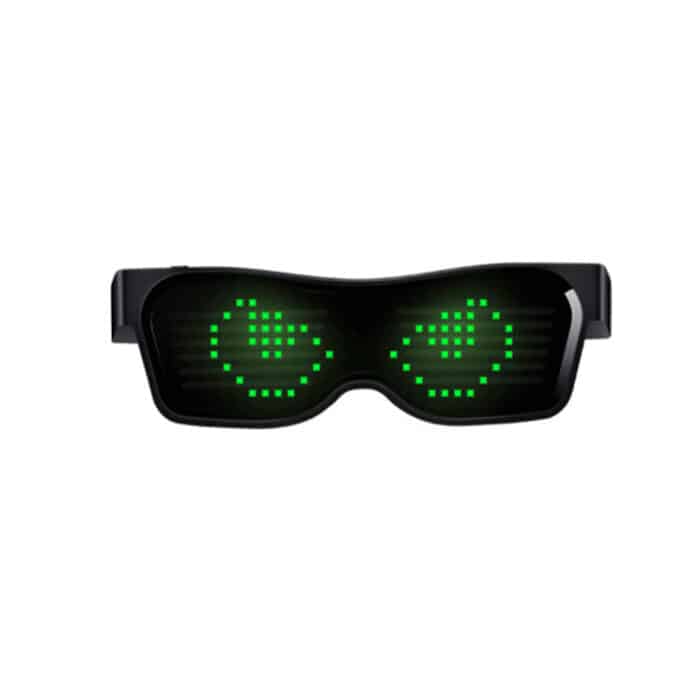 programmable LED display glasses