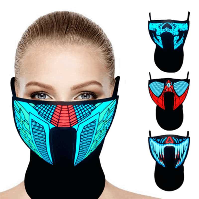 voice activated led mask