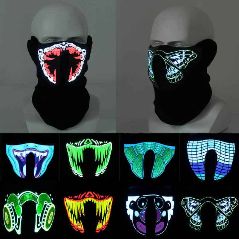 voice activated LED mask