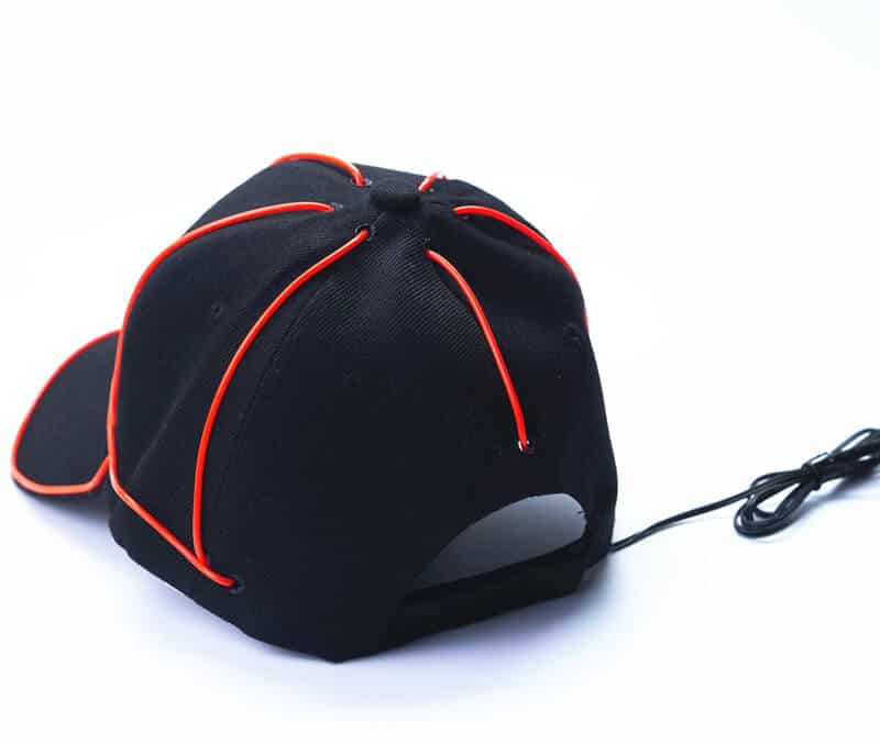 EL wire baseball cap back