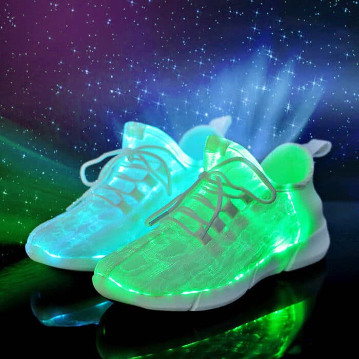 fiber optic LED light up shoes