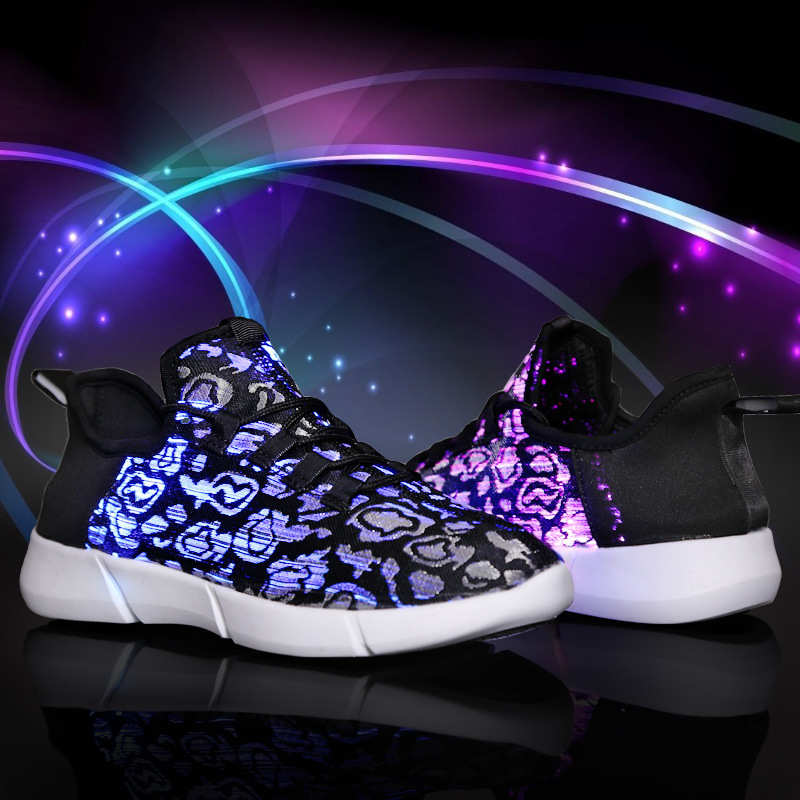 fiber optic LED light up shoes