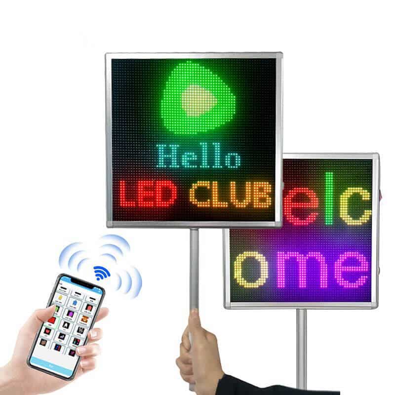 handheld programmable led sign