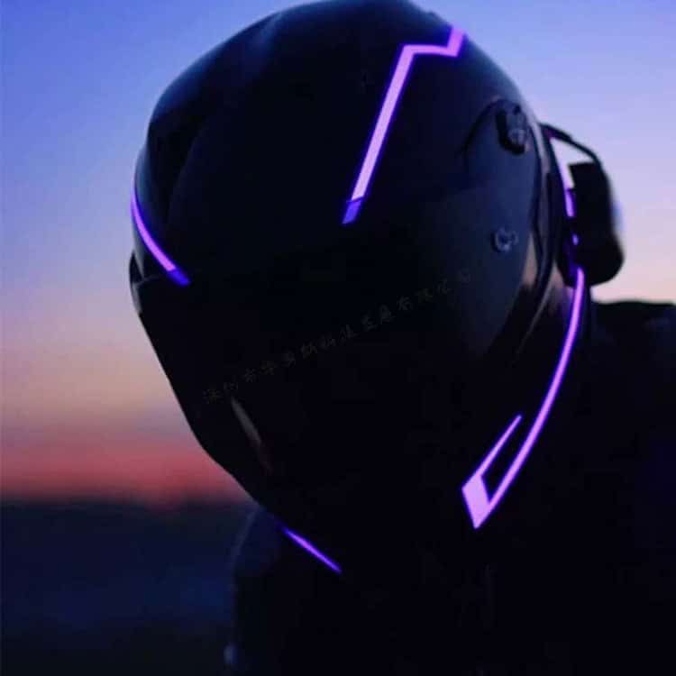 motorcycle helmet EL light strip