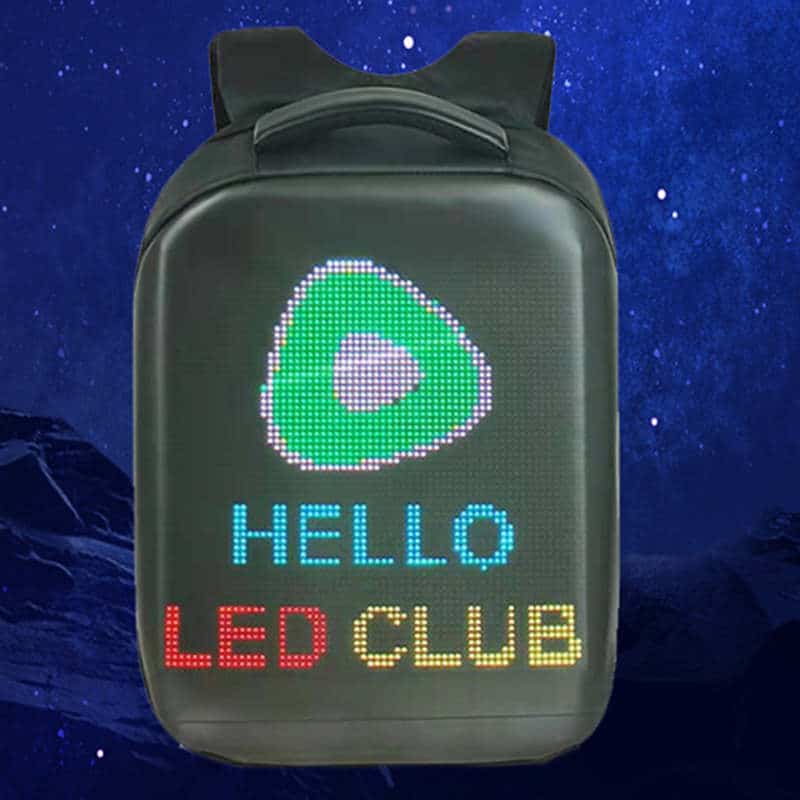 programmable LED display backpack