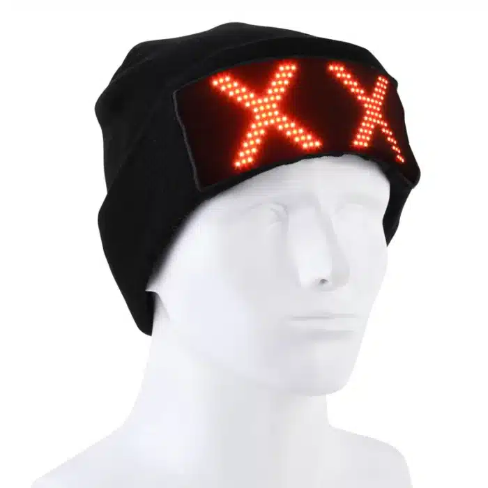 programmable led display beanie hat 03