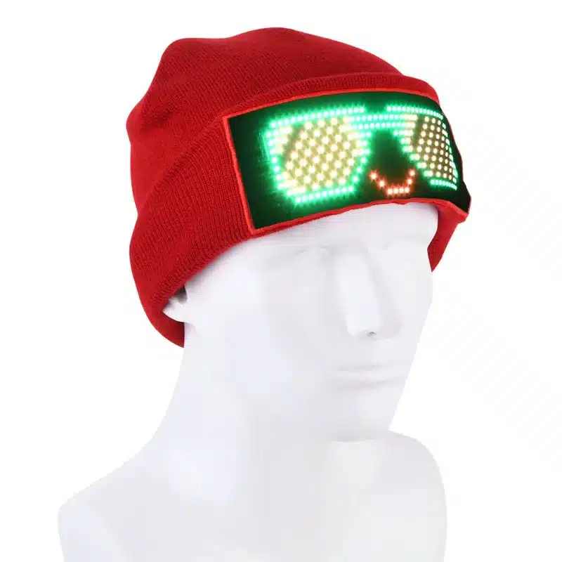 programmable led display beanie hat 05
