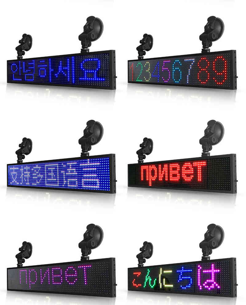 programmable ultra thin LED scrolling message sign