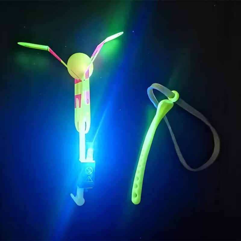 top quality led spin copter yellow