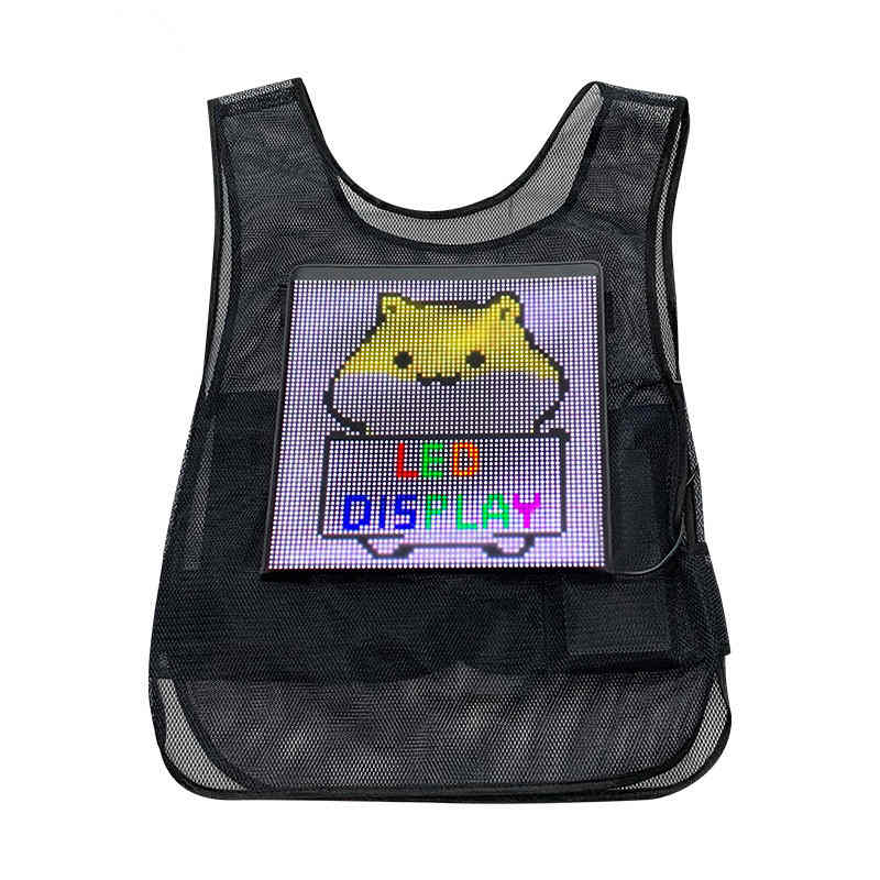 programmable LED display vest with full color